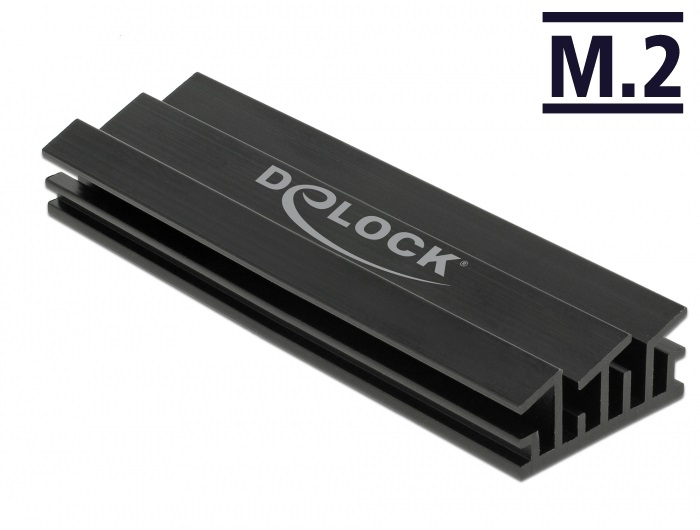 Delock 18283 Hűtőborda 70 mm-es, M.2 modulhoz, fekete