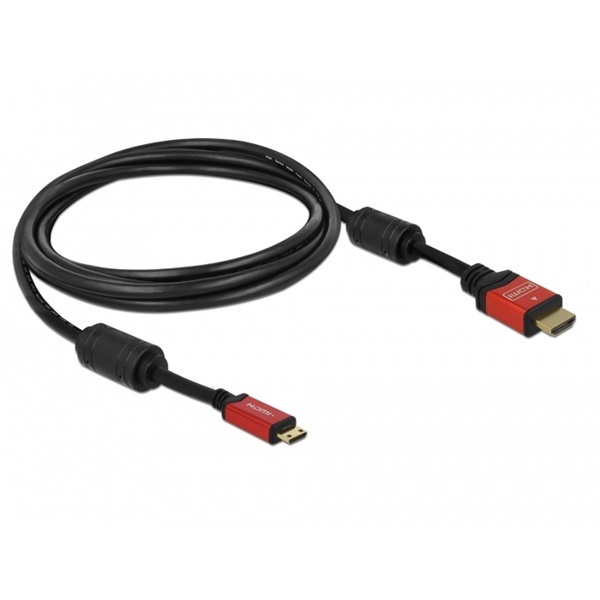Delock Kábel - 84337 (High Speed, HDMI -> Mini-HDMI, apa-apa, 3m)