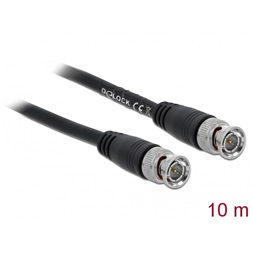 Delock 80085 Kábel BNC csatlakozódugóval - BNC csatlakozódugóval 10 m