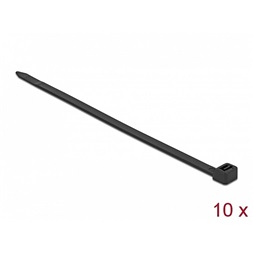 Delock 19644 Kábelkötegelő 800 x 8,8 mm (H x Sz), 10 darab fekete
