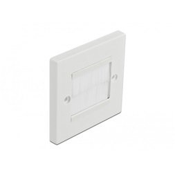 Delock 66495 Kábelrendező keret fehér fésűsávokkal 86 x 86 mm