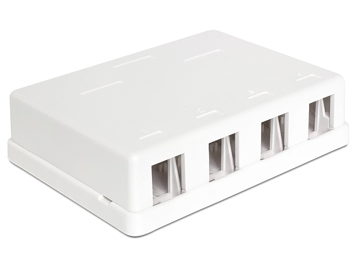Delock 86208 Keystone 4 portos falra szerelhető doboz
