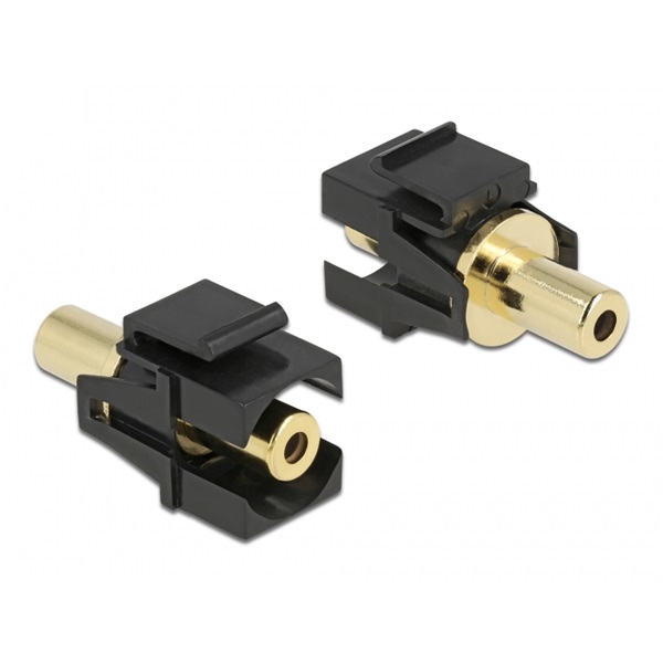 Delock 86858 Keystone Module sztereo jack anya 3,5 mm 3 tűs - sztereo jack anya 3,5 mm 3 tűs aranyozott, f