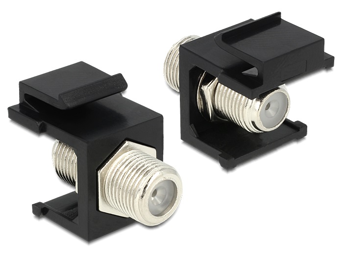Delock 86350 Keystone modul F anya > F anya, fekete