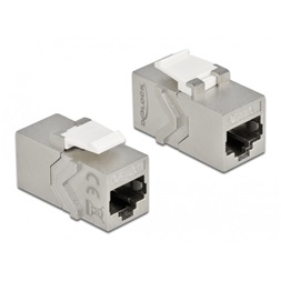 Delock 86996 Keystone modul, RJ45-aljzat - RJ45-aljzat, Cat.6A