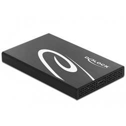 Delock 42611 Külso ház 2.5  SATA HDD / SSD-hez SuperSpeed USB 3.1 Gen 2 10 Gbps