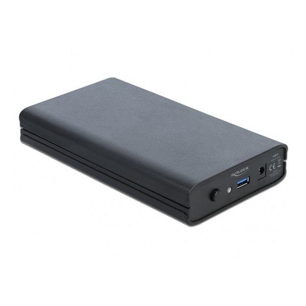 Delock 42612 Külso ház 3.5  SATA HDD számára SuperSpeed USB 3.1 Gen 1 csatlakozóval