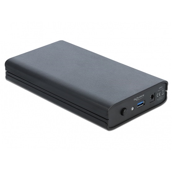 Delock 42612 Külso ház 3.5  SATA HDD számára SuperSpeed USB 3.1 Gen 1 csatlakozóval