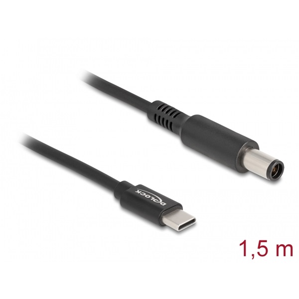 Delock 87975 Laptop töltőkábel USB Type-C  apa - Dell 7,4 x 5,0 mm apa