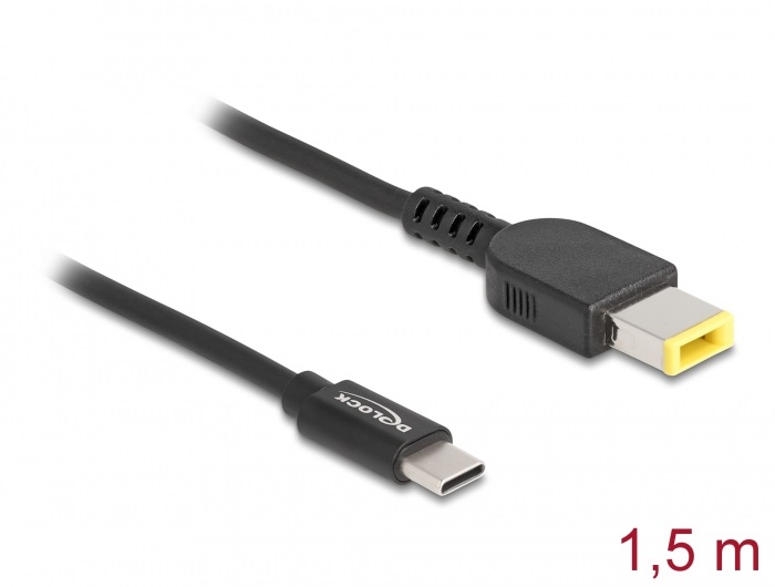 Delock 87970 Laptop töltőkábel USB Type-C apa - Lenovo 11,0 x 4,5 mm apa