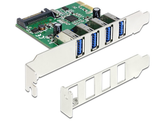 Delock 89360 PCI Express kártya > 4 x USB 3.0
