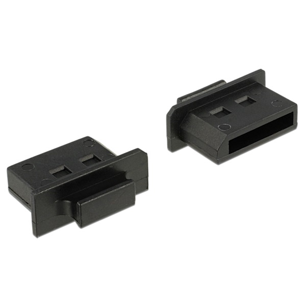 Delock 64025 Porvédő Displayport típusú kimenethez fogantyúval 10 db fekete