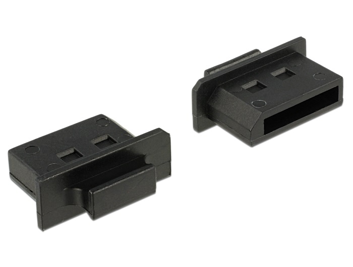 Delock 64025 Porvédő Displayport típusú kimenethez fogantyúval 10 db fekete