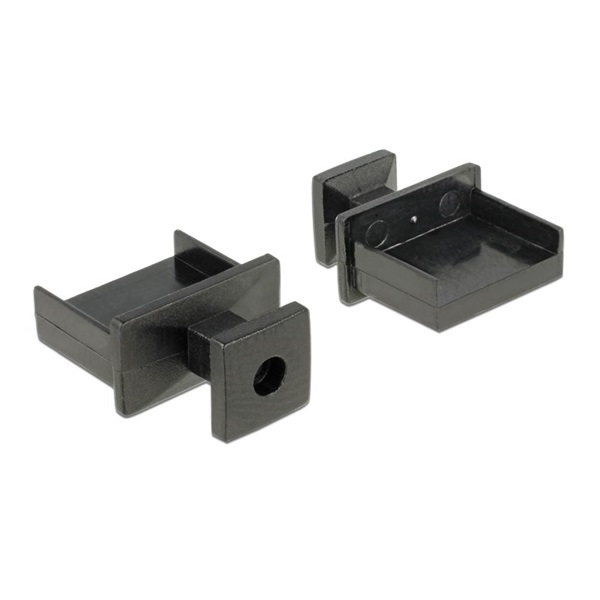 Delock 64009 Porvédo USB-A típusú kimenethez fogantyúval 10 db fekete