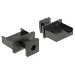 Delock 64009 Porvédo USB-A típusú kimenethez fogantyúval 10 db fekete