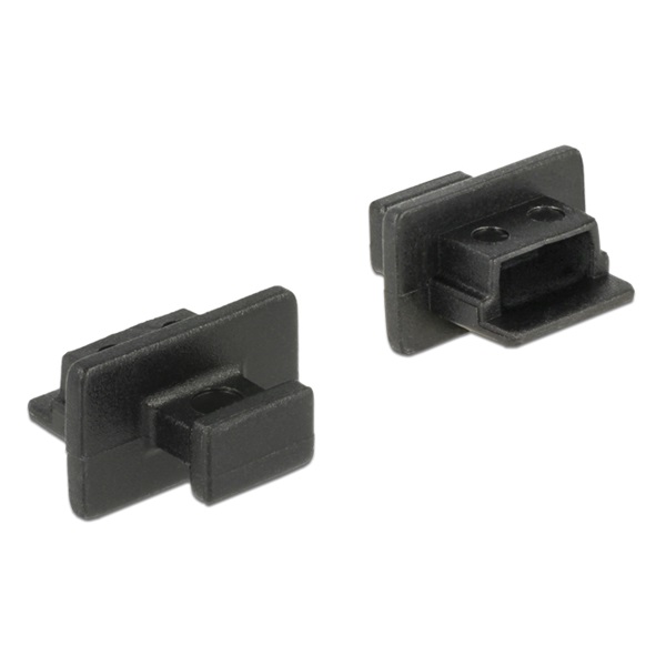 Delock 64011 Porvédo USB 2.0 Mini-B típusú kimenethez fogantyúval 10 db fekete