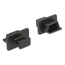Delock 64011 Porvédo USB 2.0 Mini-B típusú kimenethez fogantyúval 10 db fekete