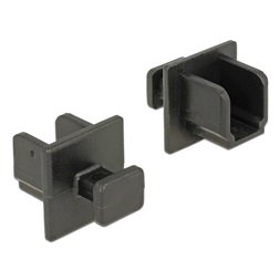 Delock 64010 Porvédő USB 3.0 B típusú kimenethez fogantyúval 10 db fekete