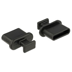 Delock 64013 Porvédo USB-C típusú kimenethez fogantyúval 10 db fekete