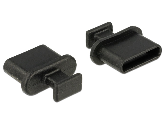 Delock 64013 Porvédo USB-C típusú kimenethez fogantyúval 10 db fekete