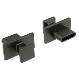 Delock 64015 Porvédő USB Type-C kimenethez nagy fogantyúval 10 darab fekete