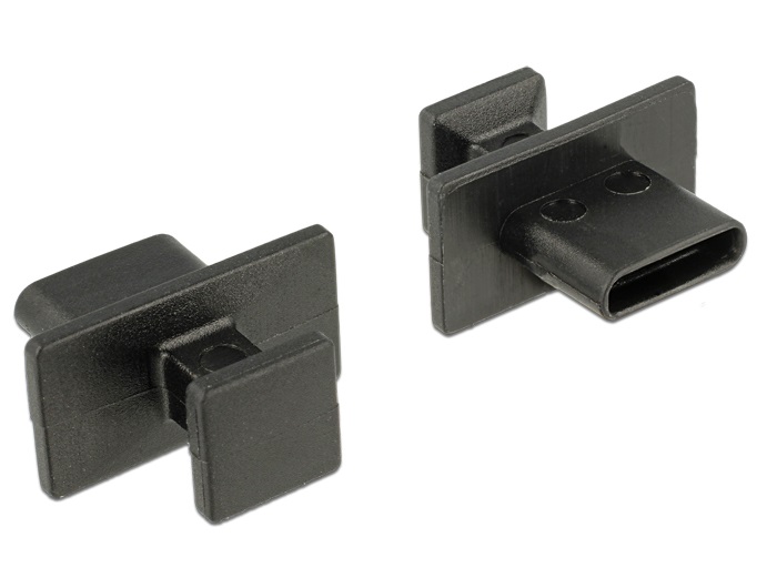 Delock 64015 Porvédő USB Type-C kimenethez nagy fogantyúval 10 darab fekete
