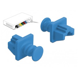 Delock 86509 Porvédő az RJ45 hüvely, 10 darab kék