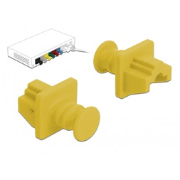 Delock 86511 Porvédő az RJ45 hüvely, 10 darab sárga