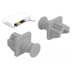 Delock 86508 Porvédő az RJ45 hüvely, 10 darab szürke