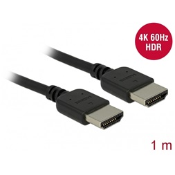 Delock 85215 Prémium HDMI kábel 4K 60 Hz 1 m