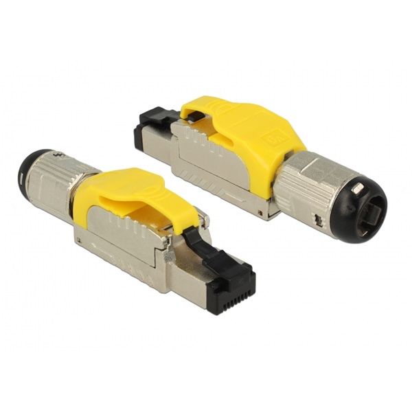 Delock 86287 RJ45 dugaszoló szerelvény Cat.6A anyaga: fém