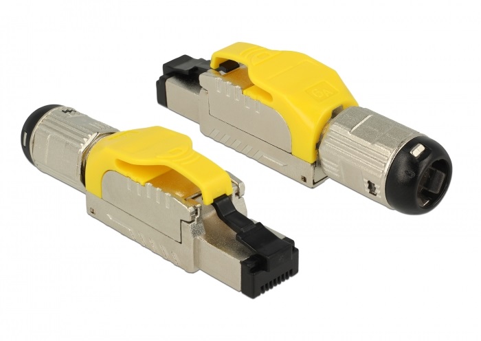 Delock 86287 RJ45 dugaszoló szerelvény Cat.6A anyaga: fém