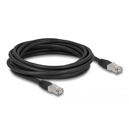 Delock 80126 RJ45 hálózati kábel Cat.6A S/FTP PE kültéri 1 m fekete