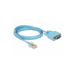 Delock 63341 RS-232 DB9 típusú adapter anya > 1 x RS-232 RJ45 soros apa 1 m