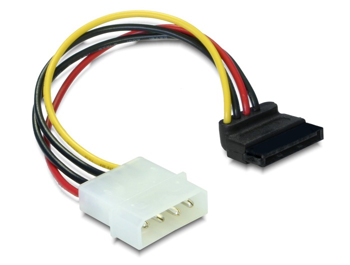 Delock 60101 SATA HDD (derékszögű) – 4 tűs apa (Molex) hálózati kábel