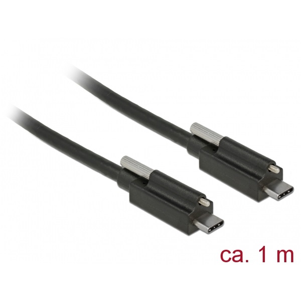 Delock 83719 SuperSpeed USB 10 Gbps (USB 3.1 Gen 2) kábel USB Type-C  apa csatlakozó > USB Type-C  apa csa