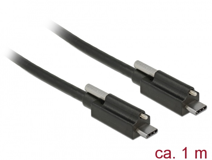 Delock 83719 SuperSpeed USB 10 Gbps (USB 3.1 Gen 2) kábel USB Type-C  apa csatlakozó > USB Type-C  apa csa