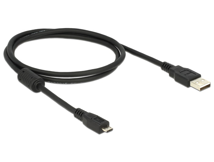 Delock 82299 USB2.0–A apa -  Micro-B USB  apa kábel, 1m
