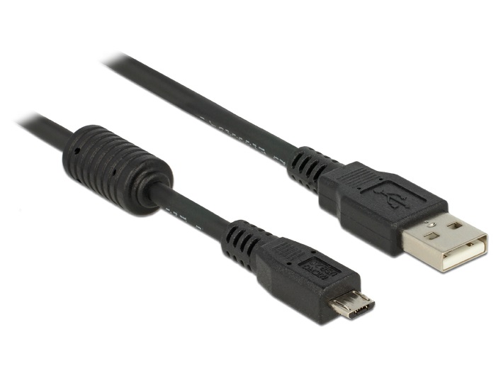 Delock 82299 USB2.0–A apa -  Micro-B USB  apa kábel, 1m