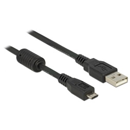 Delock 82299 USB2.0–A apa -  Micro-B USB  apa kábel, 1m