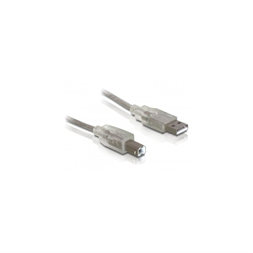 Delock 82057 USB2.0–A apa - USB 2.0-B apa kábel, 0,5m