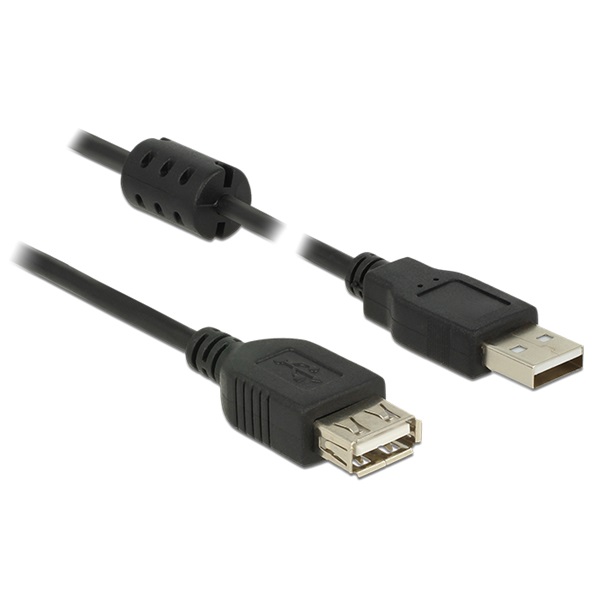 Delock 84883 USB 2.0-s bővítőkábel A-típusú csatlakozódugóval > USB 2.0-s, A-típusú csatlakozóhüvellyel, 1