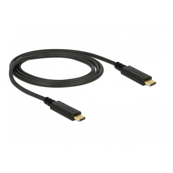 Delock 83661 USB 3.1 Gen 2 (10 Gbps) kábel Type-C a Type-C 1 m 3 A E-Marker