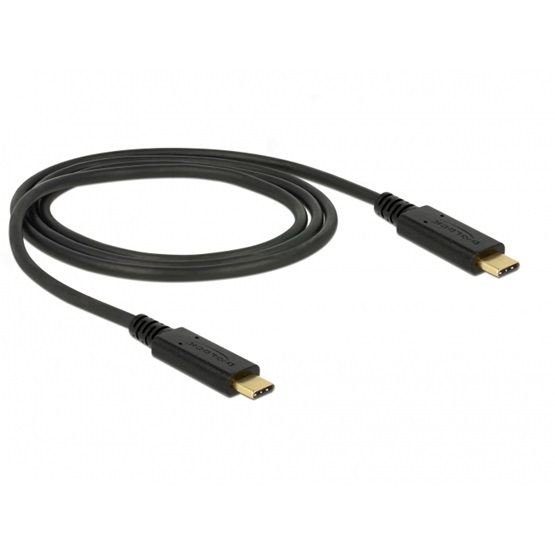 Delock 83661 USB 3.1 Gen 2 (10 Gbps) kábel Type-C a Type-C 1 m 3 A E-Marker