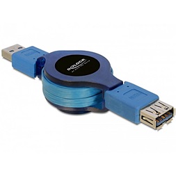 Delock 82649 USB 3.0 visszatekerhető hosszabbító kábel