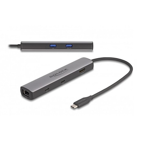 Delock 87865 USB 40 Gbps USB Type-C dokkolóállomás 8K - HDMI / USB 10 Gbps / 2,5 Gigabit LAN / PD 3.0 100 W