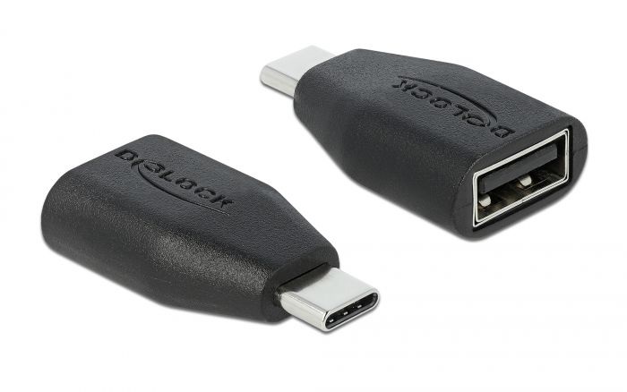 Delock 66528 USB adatblokkoló USB Type-C  csatlakozó - USB A-típusú aljzat