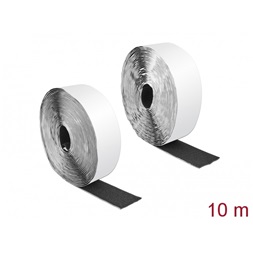 Delock 19094 Velcro öntapadó tépőzáras szalag-szett, H 10 m és Sz 50 mm fekete