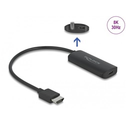 Delock 64212 adapter HDMI-A csatlakozó USB Type-C csatlakozóaljzathoz (DP Alt mód) 8K