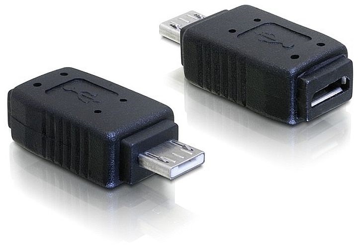 Delock 65032 adapter USB micro-A+B anya USB micro-A-apa
